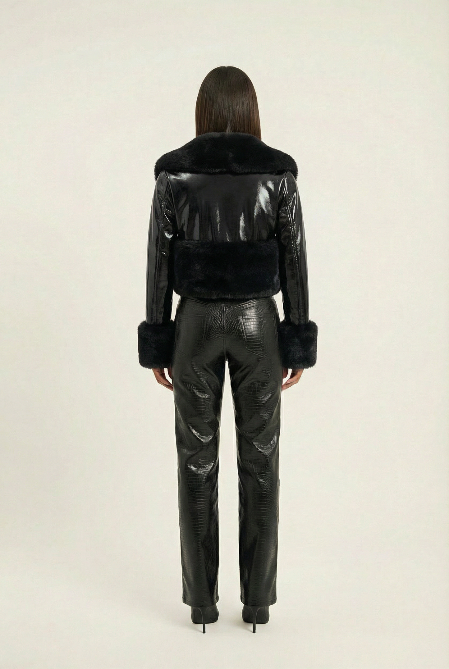 Romane Short Coat – Black