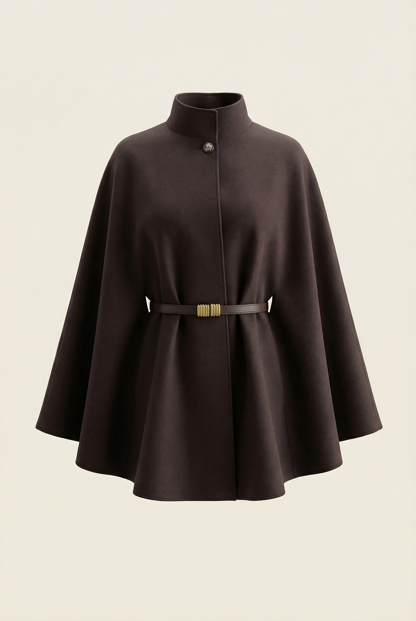 Soline Mid-Length Cape – Brown