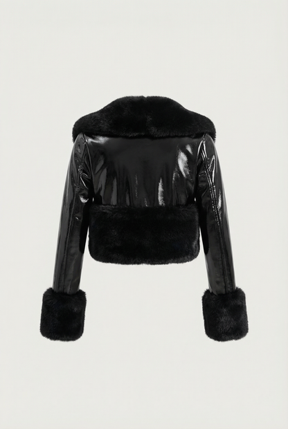 Romane Short Coat – Black