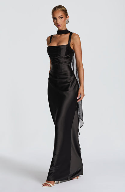 Calanthe Maxi Dress - Black
