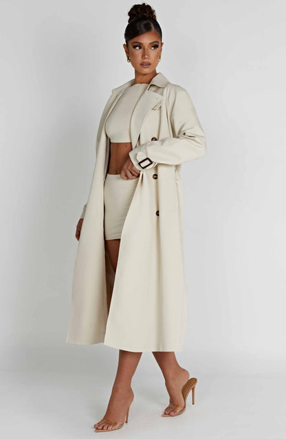 Camila Trench Coat – Sand