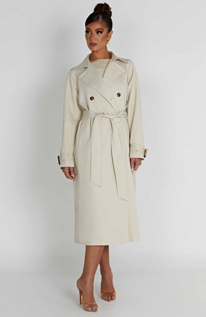 Camila Trench Coat – Sand