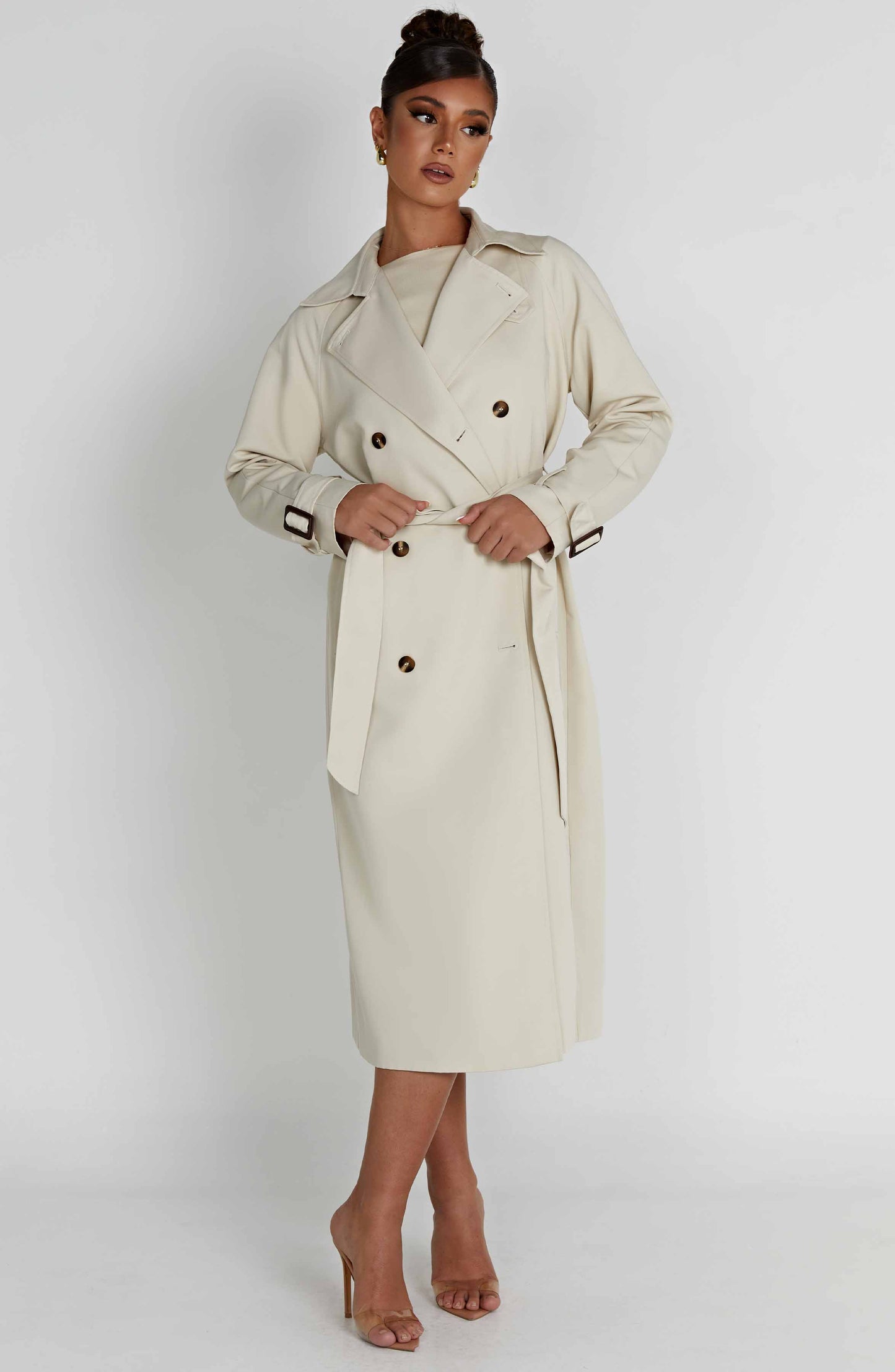 Camila Trench Coat – Sand