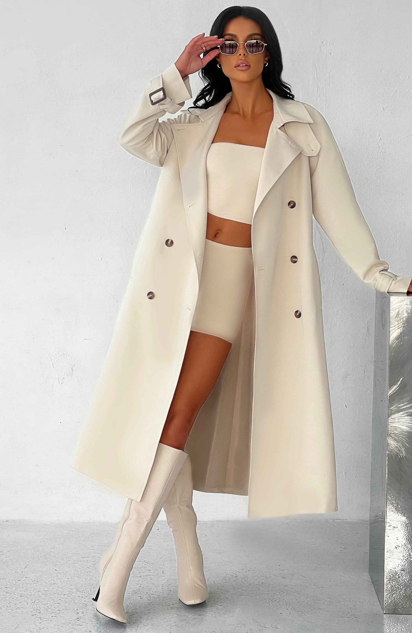 Camila Trench Coat – Sand