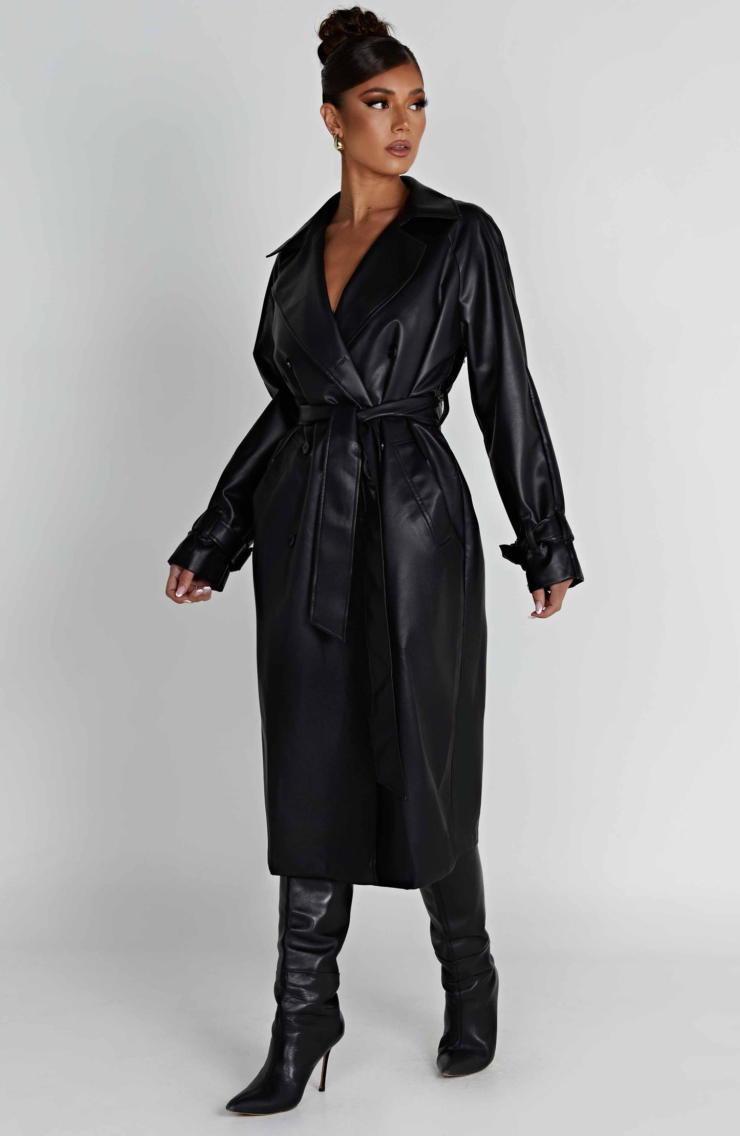 Chi Trench Coat – Black