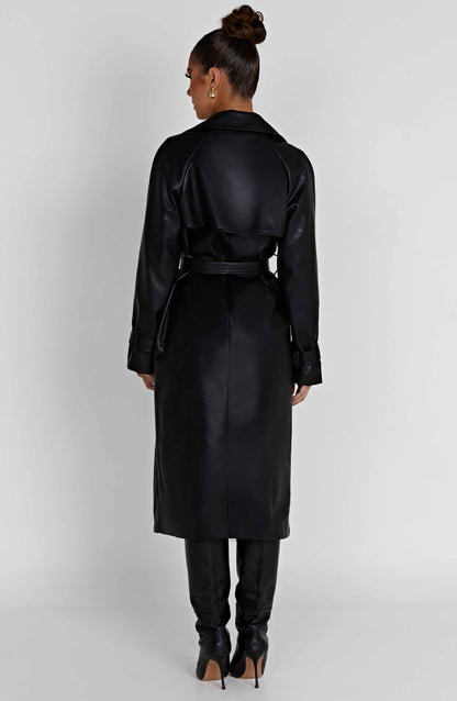 Chi Trench Coat – Black
