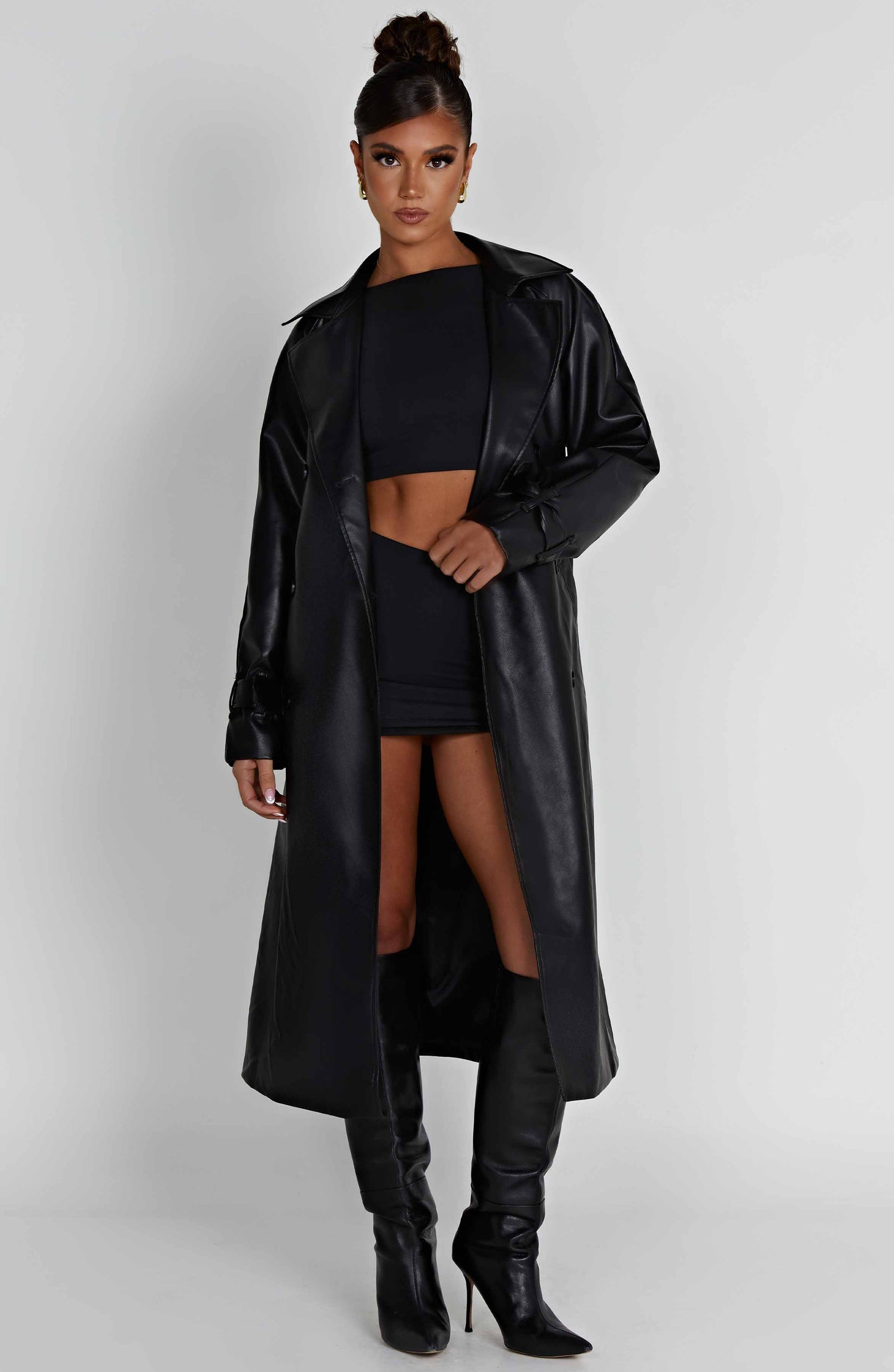 Chi Trench Coat – Black