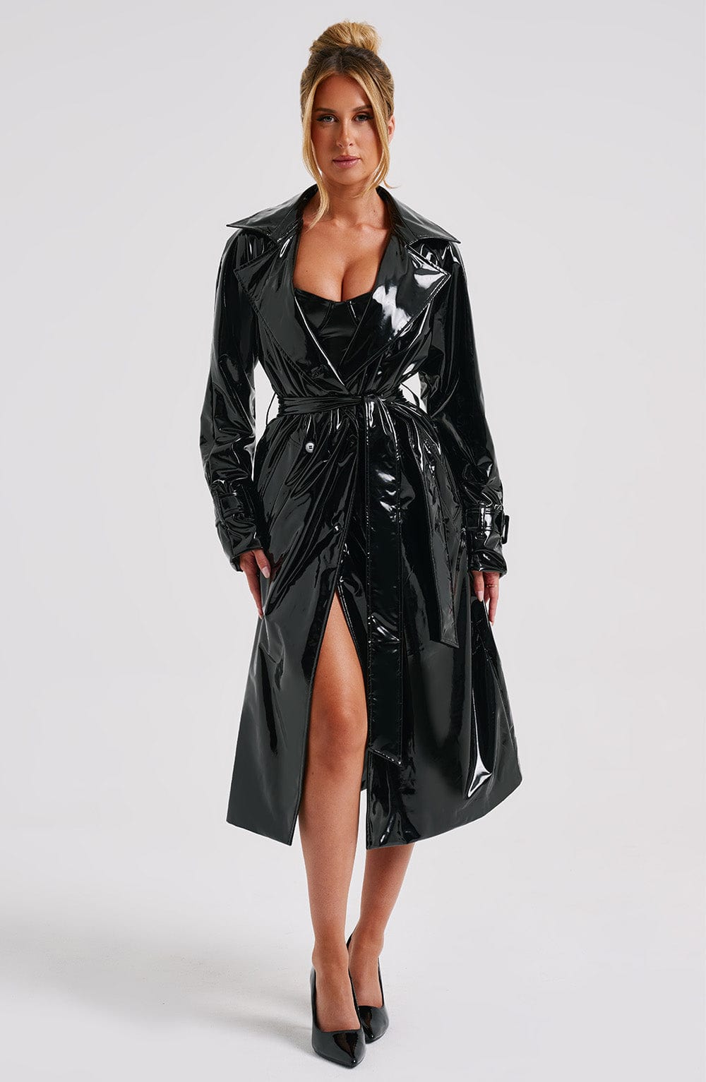 Dynasty Trench Coat – Black